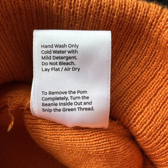 Jagermeister Embroidered Beanie Cap Orange Logo, One Size, Winter Hat 0 Fs Given - Picture 5 of 6